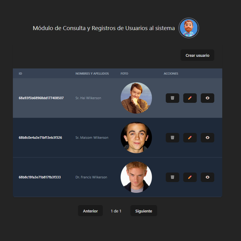Frontend Crud React Project